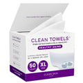 CLEAN SKIN CLUB Healthy Aging Clean Towels® XL, Smooths Fine Lines Wrinkles & Texture, Disposable Face Dry Wipes, XL - 1 Pack (50 count) - FENGGESTORE20