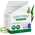 CLEAN SKIN CLUB Sensitive Skin Clean Towels® XL, Ultra-Soft Disposable Face Dry Wipes Infused with Aloe & Glycerin - FENGGESTORE20