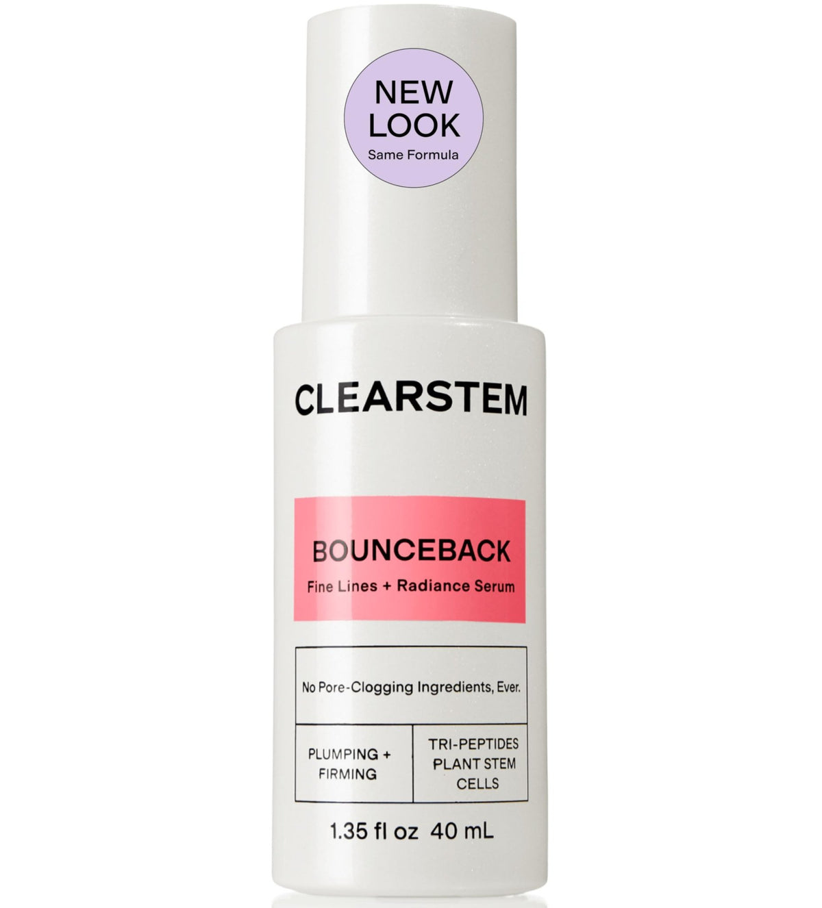 CLEARSTEM BOUNCEBACK Radiant Facial Serum - Peptide Serum for Hydration & Smooth-Looking Skin with Tri-Peptides and Mango Fruit Extracts - FENGGESTORE20