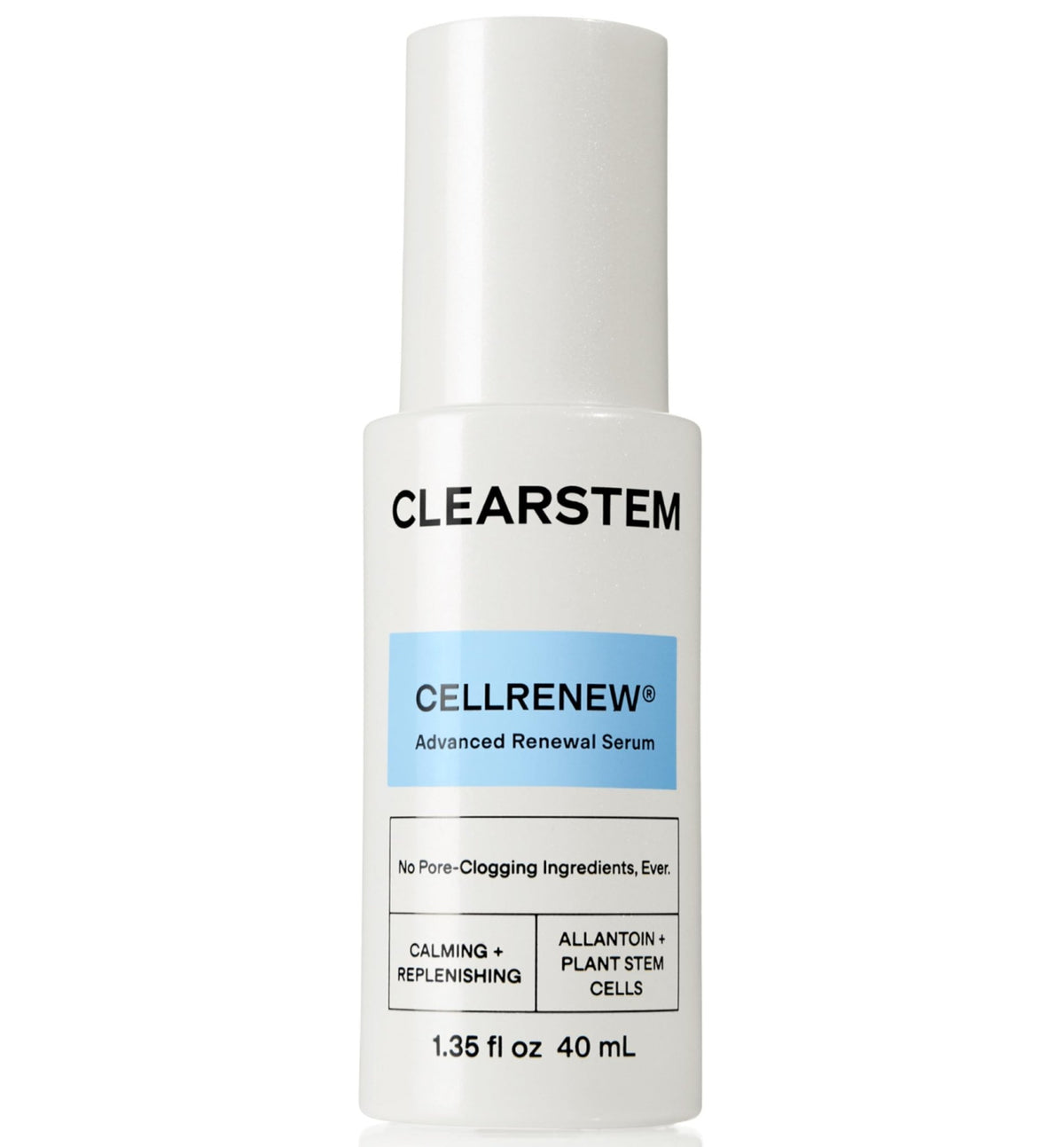 CLEARSTEM - CELLRENEW - Collagen Stem Cell Serum - Acne + Youthful Skin Face Serum - Hyaluronic Acid, Reishi, Aloe Vera - Facial Skin Care Products - FENGGESTORE20