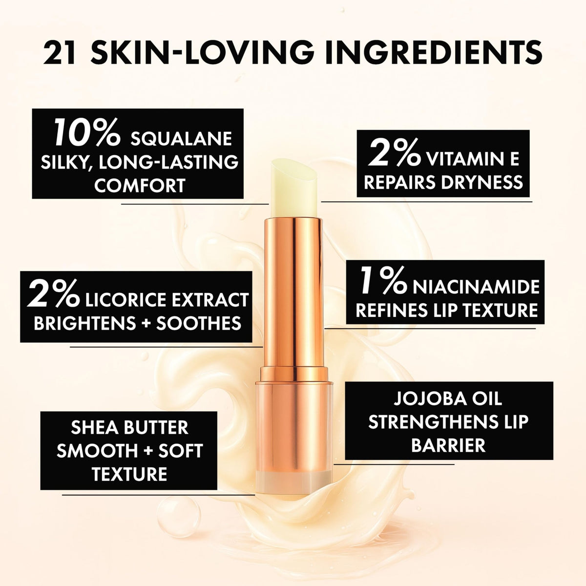 Clinexil Lip Balm – Hydrating Lip Repair with Cold-Pressed Oils, 10% Squalane, Vitamin E & Ceramides – Moisturizing Lip Butter for Dry Cracked Lips – Clean, Non-Toxic Lips Care for Women – 004 NT - FENGGESTORE20