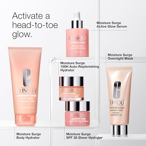 Clinique Moisture Surge 100H Auto-Replenishing Hydrator Oil Free Face Moisturizer | With Hyaluronic Acid, Aloe Bioferment and Vitamins C + E - FENGGESTORE20