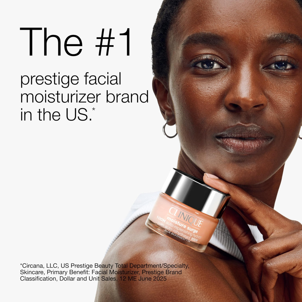 Clinique Moisture Surge 100H Auto-Replenishing Hydrator Oil Free Face Moisturizer | With Hyaluronic Acid, Aloe Bioferment and Vitamins C + E - FENGGESTORE20
