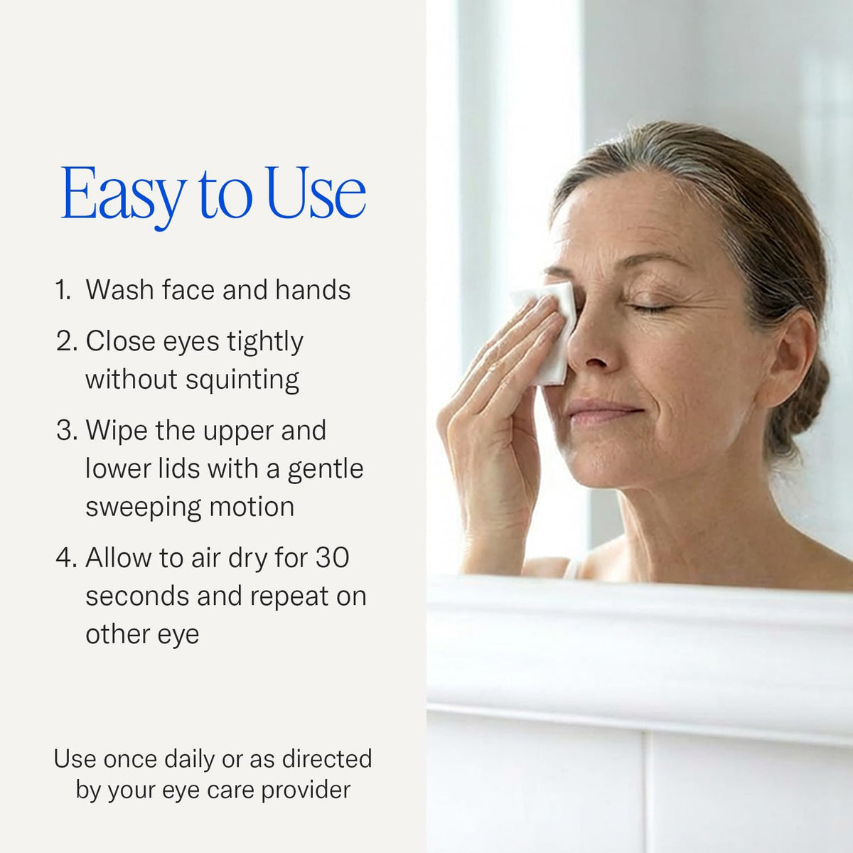 Cliradex Towelettes - Natural Face, Eyelash & Eyelid Cleanser - Wipes for Demodex, Blepharitis, Mgd and Red Irritated Eye Lid - FENGGESTORE20
