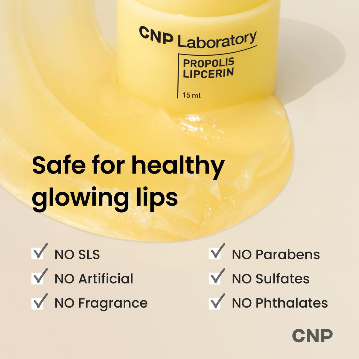 CNP Honey Lip Butter - Propolis Lipcerin™ 01 Original, Hydrating Overnight Manuka Lip Balm & Mask, 12hr Long-Lasting Moisture, Stocking Stuffers, Gifts for Women, 0.5 fl.oz. - FENGGESTORE20