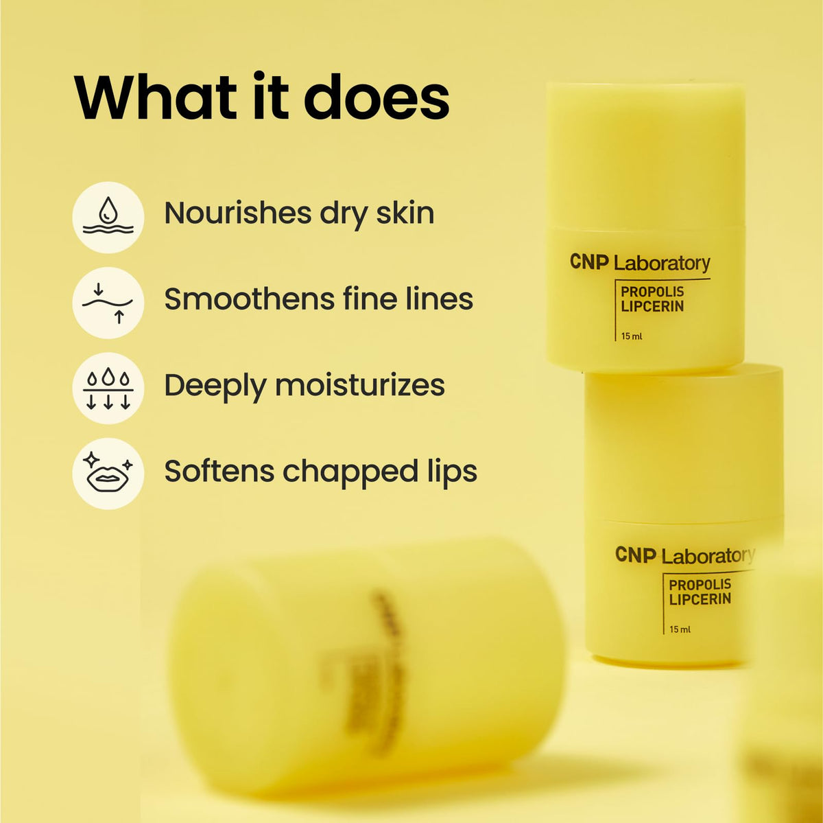 CNP Honey Lip Butter - Propolis Lipcerin™ 01 Original, Hydrating Overnight Manuka Lip Balm & Mask, 12hr Long-Lasting Moisture, Stocking Stuffers, Gifts for Women, 0.5 fl.oz. - FENGGESTORE20