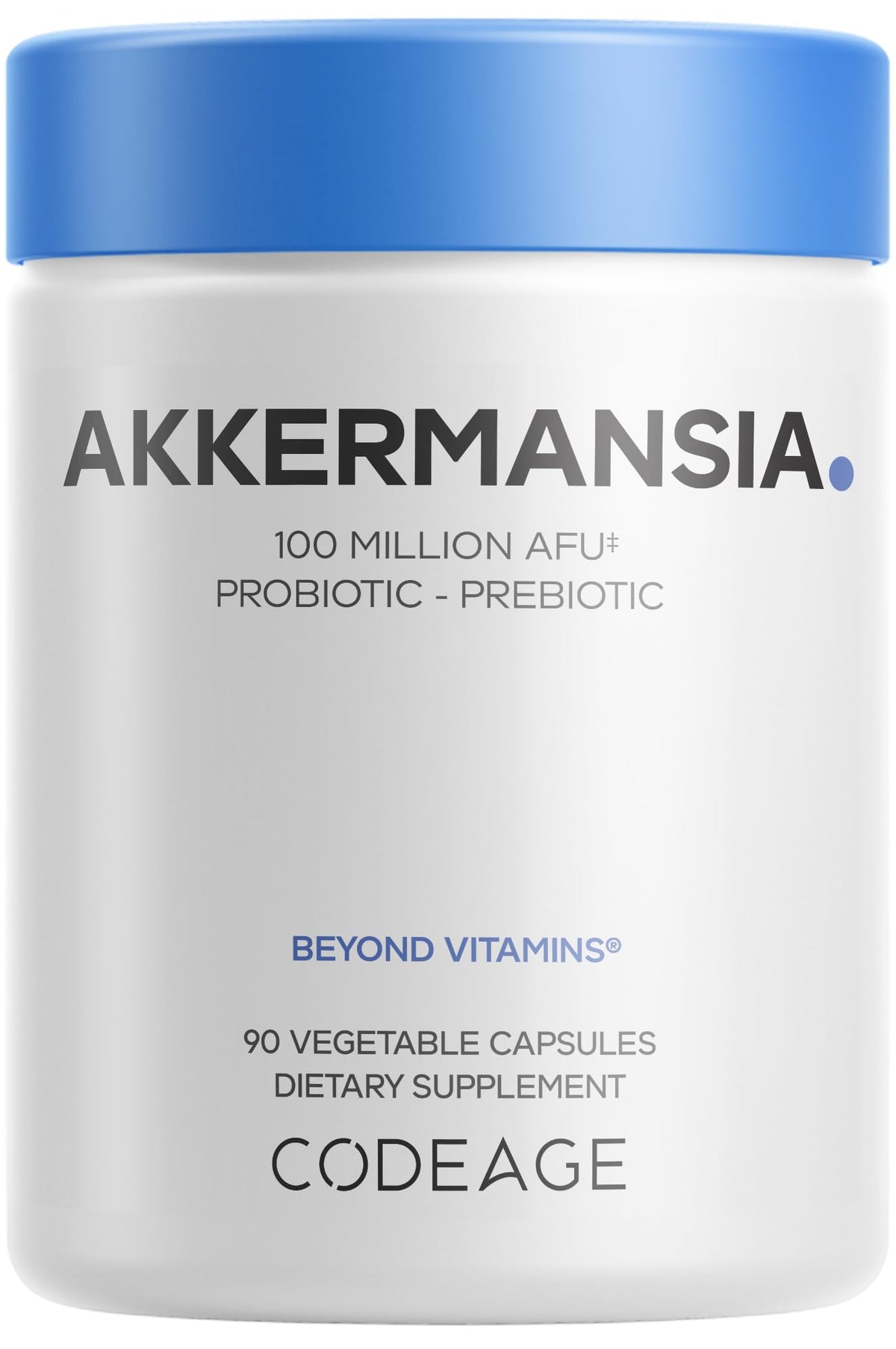 Codeage Akkermansia Muciniphila Probiotic Supplement - 3-Month Supply of Akkermansia & Chicory Inulin - Daily Synbiotic Probiotic Chicory Root - 100 Million AFUs - Gluten-Free - 90 Capsules - FENGGESTORE20