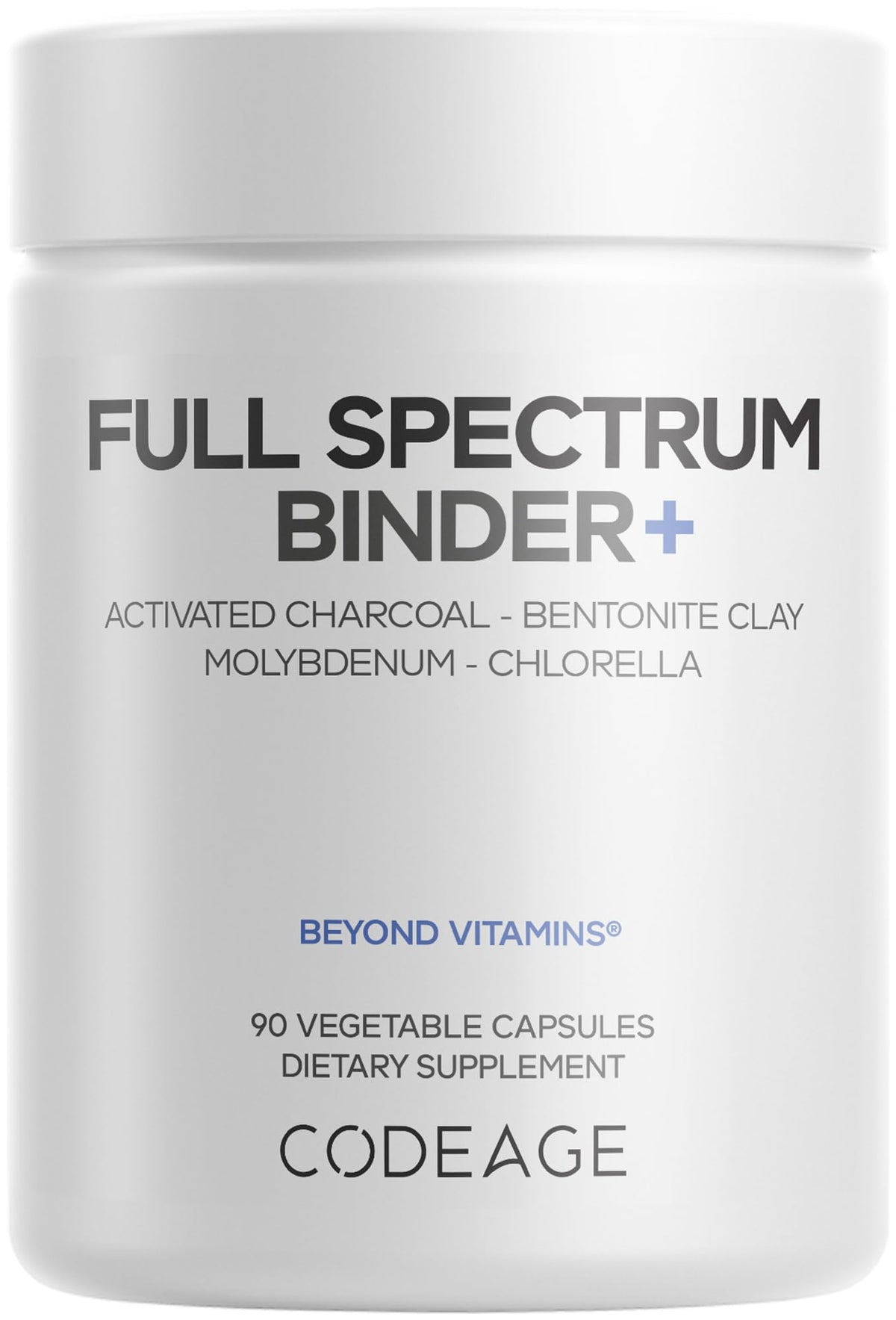 Codeage Binder + Systemic Binder Supplement - Activated Charcoal Pills, Bentonite Clay Mineral Powder, Fulvic & Humic Acids, Molybdenum, Carbon Forms - 90 Capsules - FENGGESTORE20