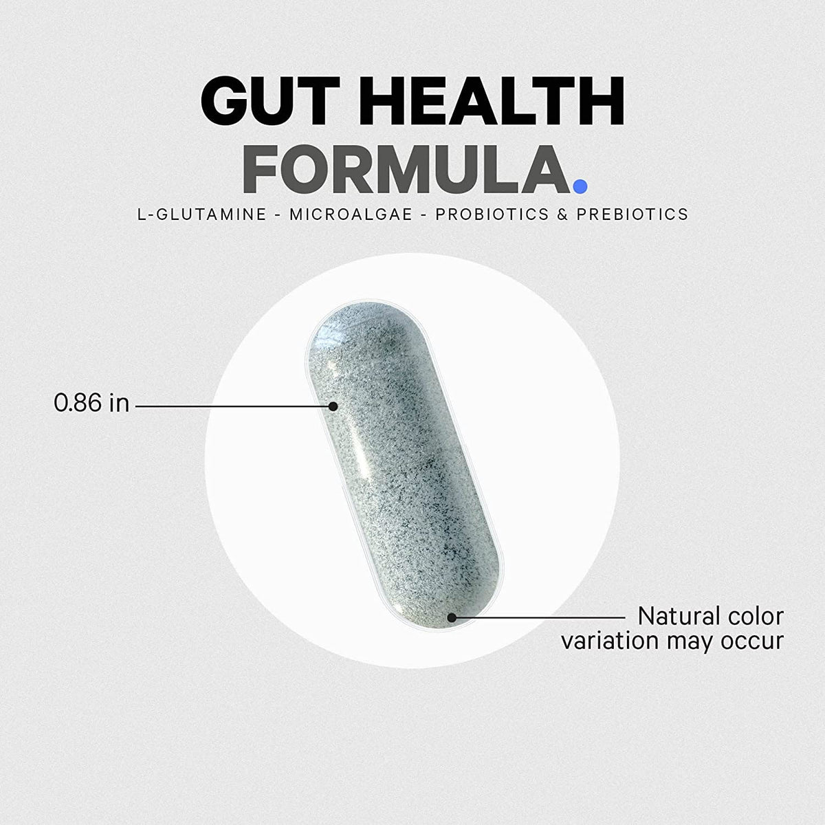 Codeage Gut Health Supplements Vegan Formula - L Glutamine, Zinc, Turkey Tail Mushroom Powder, Tonic Mushroom, Maitake, Micro Algae, Mineral, Licorice Root DGL - Probiotics, Prebiotics - 180 Capsules - FENGGESTORE20