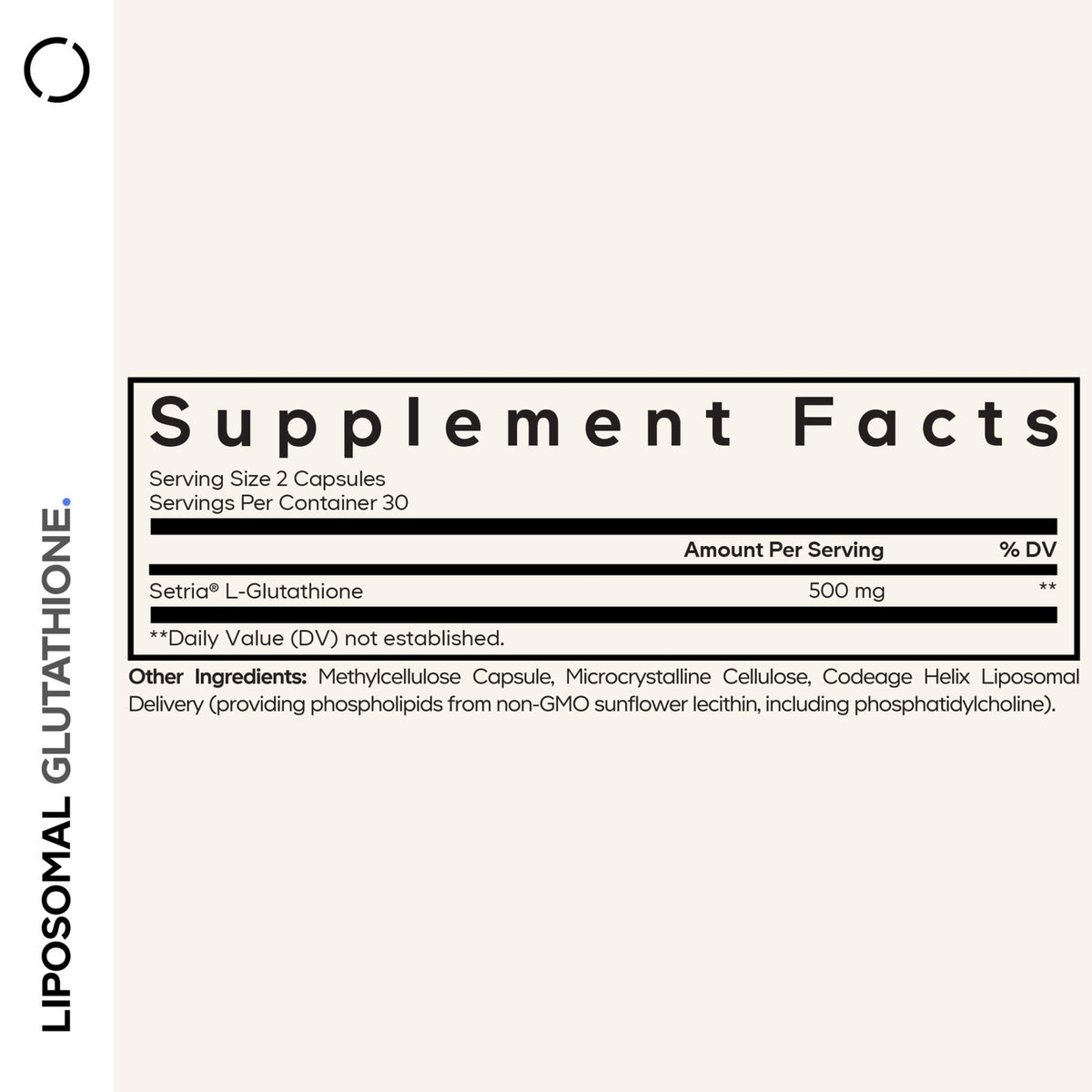 Codeage Liposomal Glutathione Supplement - Pure Reduced Setria L-Glutathione, Liposomal Delivery, Phospholipid Complex - Encapsulated Glutathione Powder Pills - Vegan, Non-GMO - 60 Capsules - FENGGESTORE20