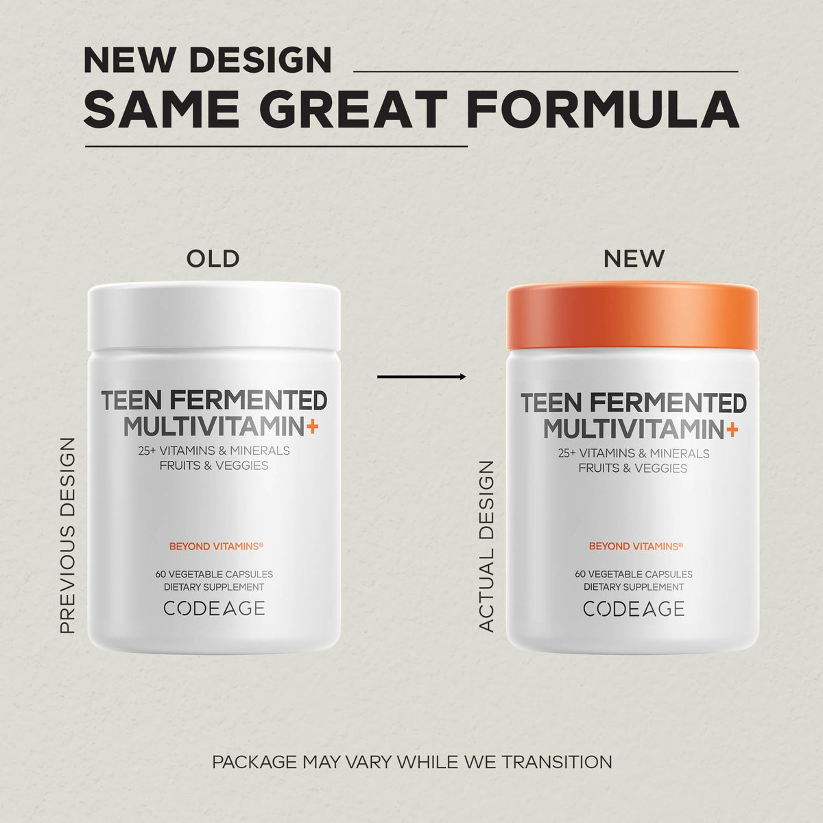 Codeage Teen Multivitamin Supplement – Daily Vitamins and Minerals for Teen Boys and Girls – Organic Whole Food Formula - FENGGESTORE20