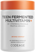 Codeage Teen Multivitamin Supplement – Daily Vitamins and Minerals for Teen Boys and Girls – Organic Whole Food Formula - FENGGESTORE20