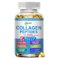 Collagen Peptides Softgels, Multi Collagen Peptide w/ Glucosamine Chondroitin MSM Biotin, Hydrolyzed Collagen Peptides Complex for Women Supports Skin Hair - FENGGESTORE20