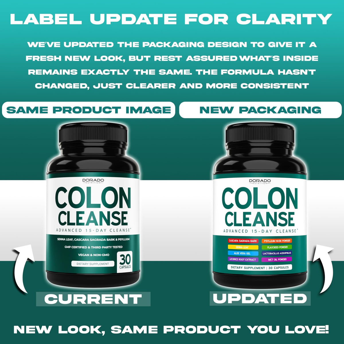 Colon Cleanse & Detox 15 Day Gut Cleanse (30 Count) Intestinal Cleanse Pills & Probiotic for Gentle Laxative & Bowel Relief for Stomach Bloating - Third Party Tested, Vegan, Non-GMO - Made in USA - FENGGESTORE20