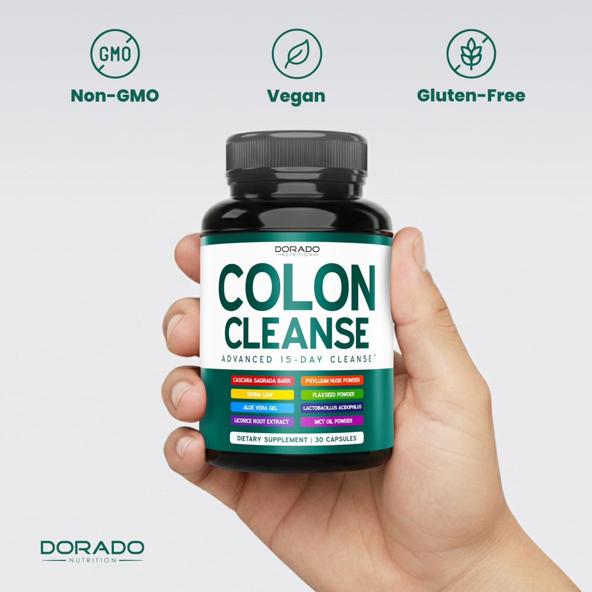 Colon Cleanse & Detox 15 Day Gut Cleanse (30 Count) Intestinal Cleanse Pills & Probiotic for Gentle Laxative & Bowel Relief for Stomach Bloating - Third Party Tested, Vegan, Non-GMO - Made in USA - FENGGESTORE20