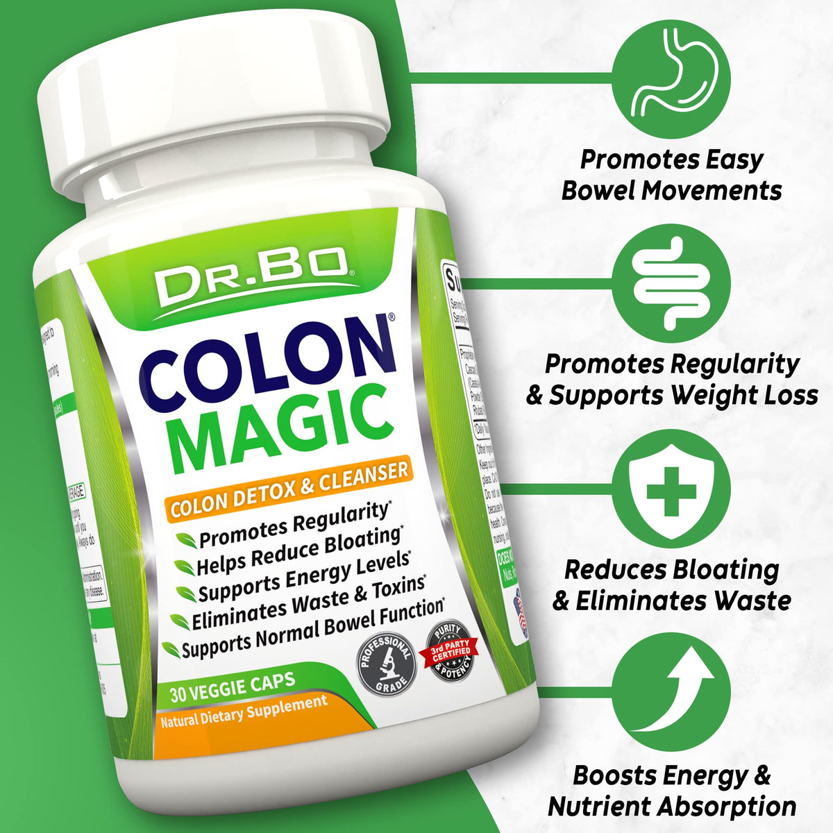 Colon Cleanse Detox Formula - Natural Bowel Cleanser Pills for Intestinal Bloating & Fast Digestive Cleansing - Daily Constipation Relief Supplement Gut, Belly, - FENGGESTORE20