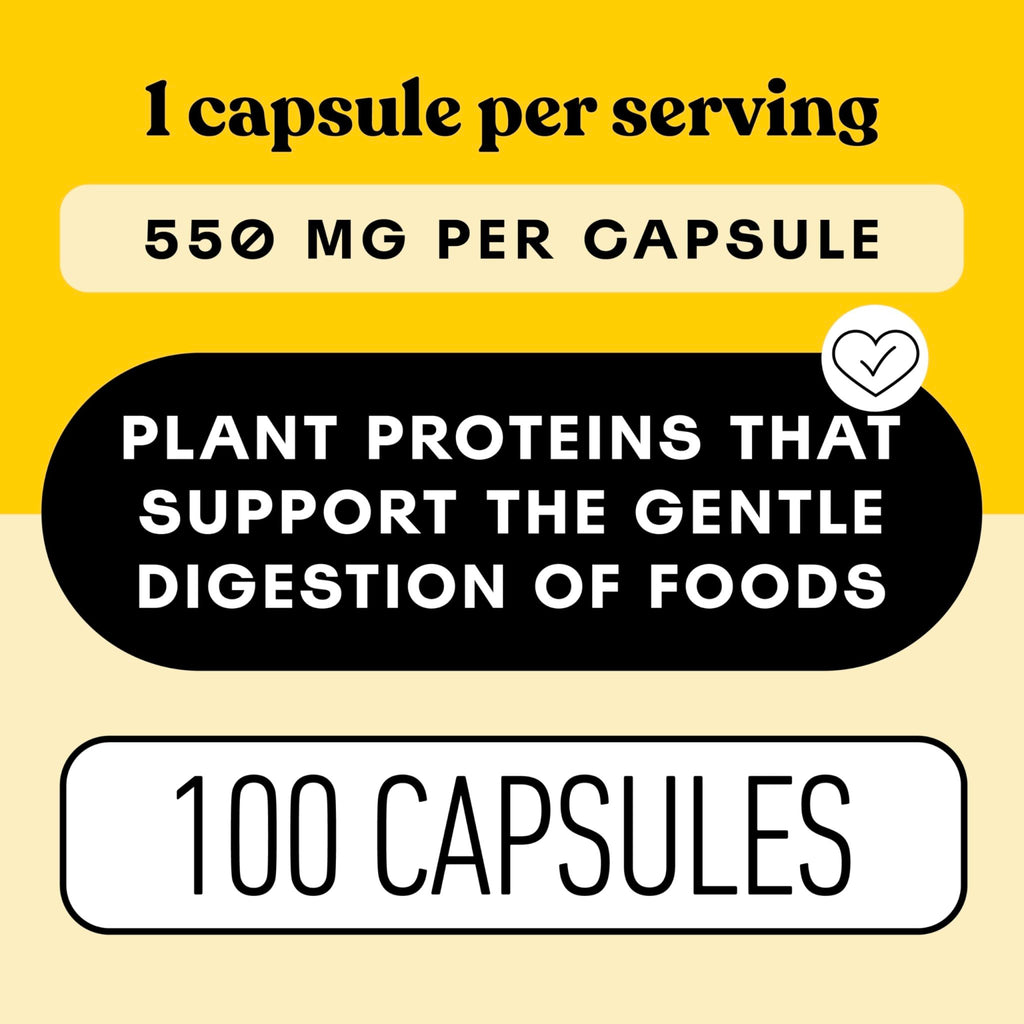 Complete Natural Products Digestive Enzyme Capsules, 550mg, 100ct | Plant-Based Formula - FENGGESTORE20