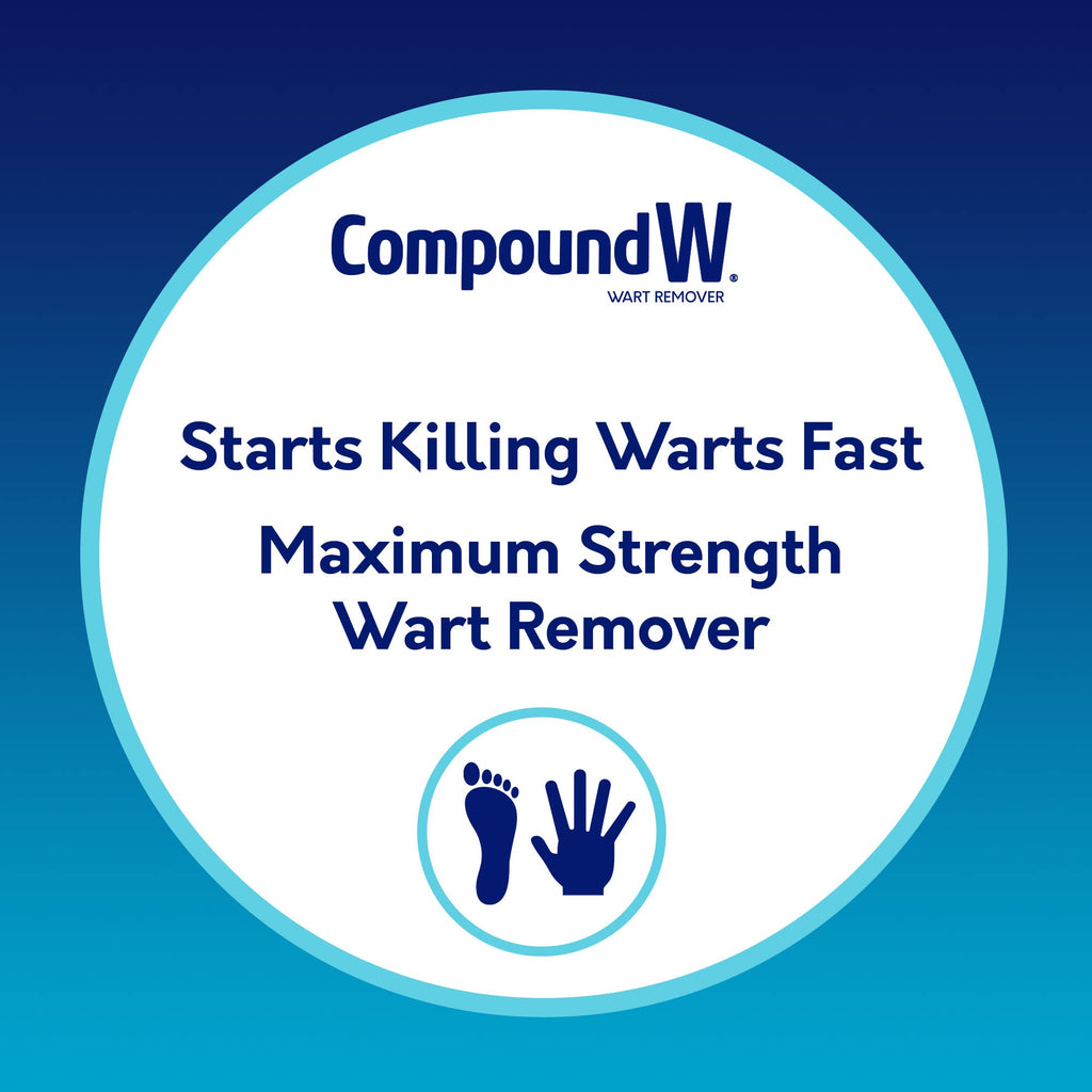 Compound W Wart Remover Maximum Strength One Step Pads with Salicylic Acid, 14 Medicated Pads - FENGGESTORE20