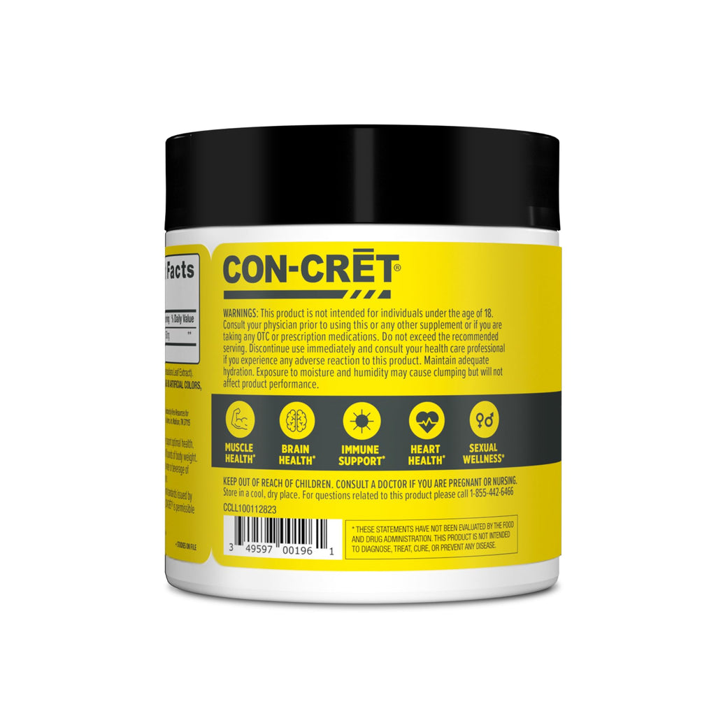 CON-CRET Creatine HCl Powder | Muscle, Cognitive, Cellular Energy Support | No Bloating or Cramps | USA Made & NSF Certified - FENGGESTORE20