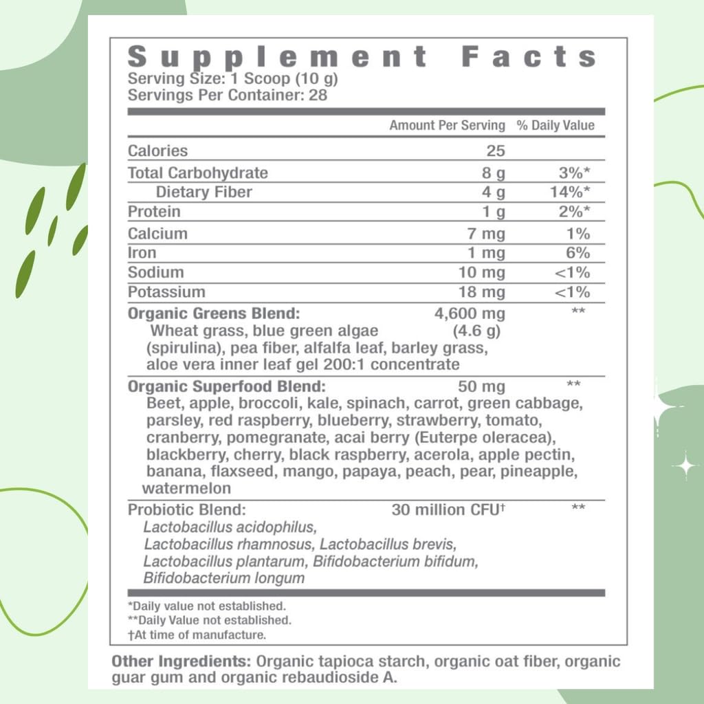 Consult Health Gut-Duction Bloat Control – Gut Health Support Superfood Formula – Plant Based Proteins - Probiotics – Powder Drink Mix – 28 Servings – 9.9 oz. - FENGGESTORE20