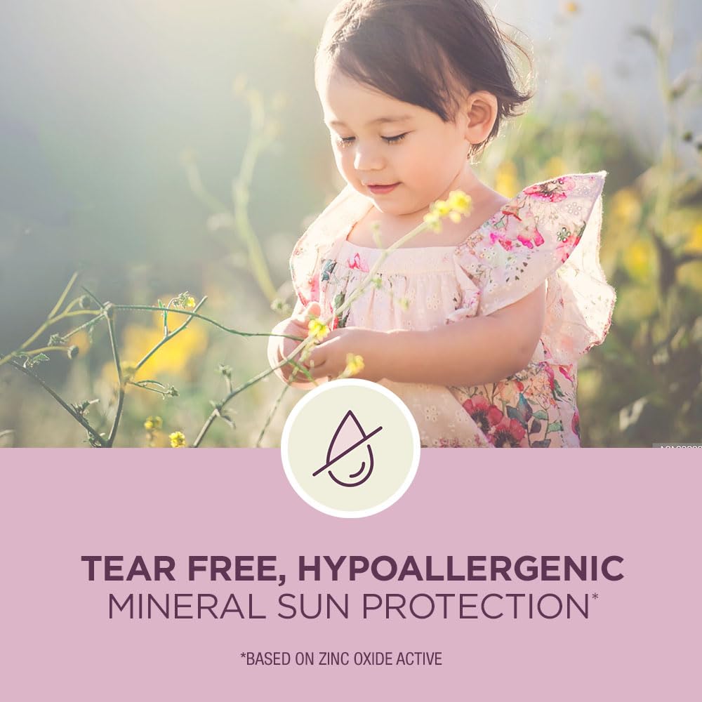 Coppertone Pure and Simple Baby Sunscreen Lotion SPF 50, Zinc Oxide Mineral Sunscreen for Babies, Hypoallergenic and Tear Free, 6 Fl Oz Bottle - FENGGESTORE20