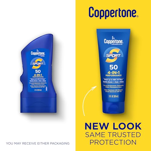 Coppertone SPORT Sunscreen Lotion Broad Spectrum SPF 50 (3 Fluid Ounce) (Packaging may vary) - FENGGESTORE20