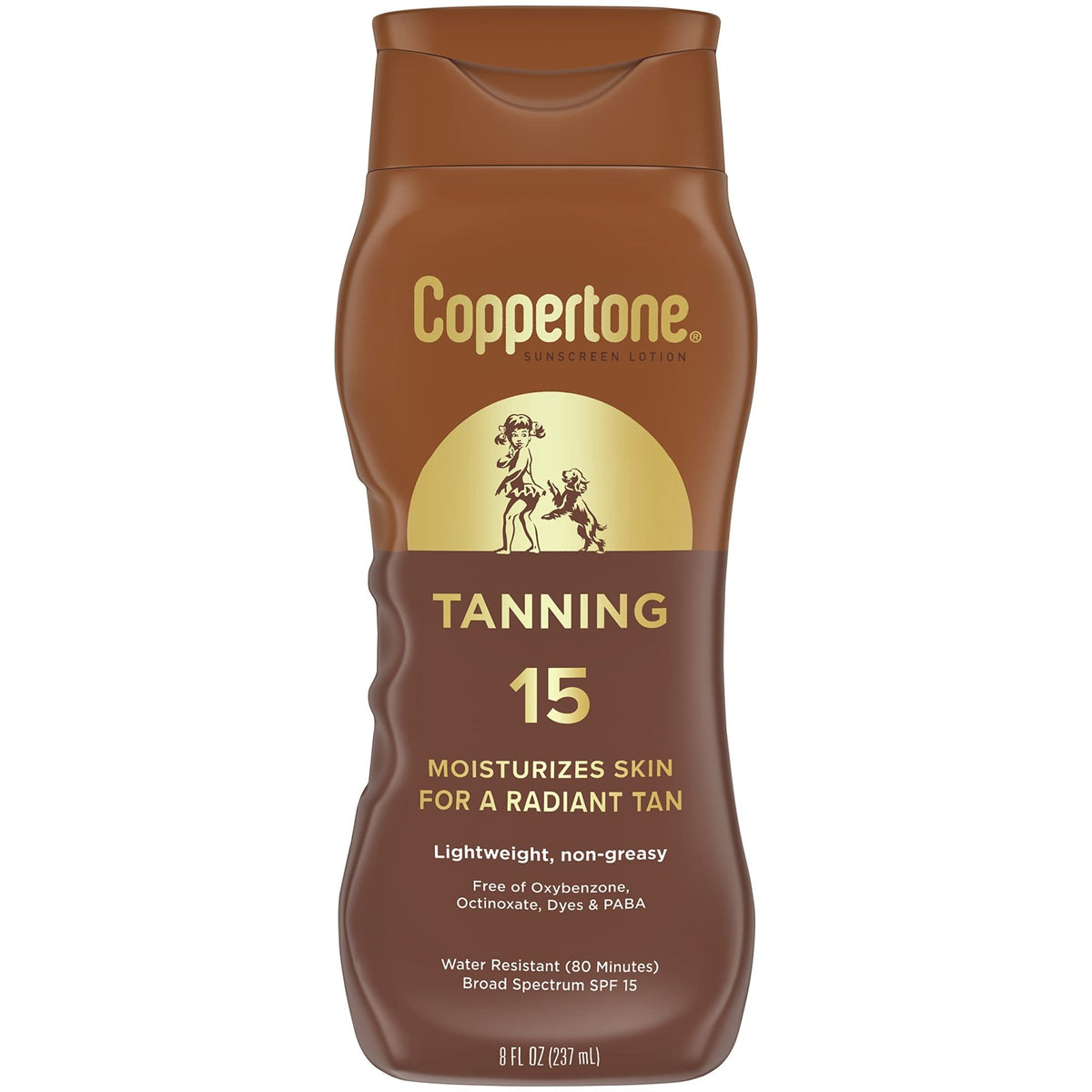 Coppertone Tanning Sunscreen Lotion, SPF 15, Lightweight and Non Greasy Sunscreen, Water Resistant, Oxybenzone Free - FENGGESTORE20