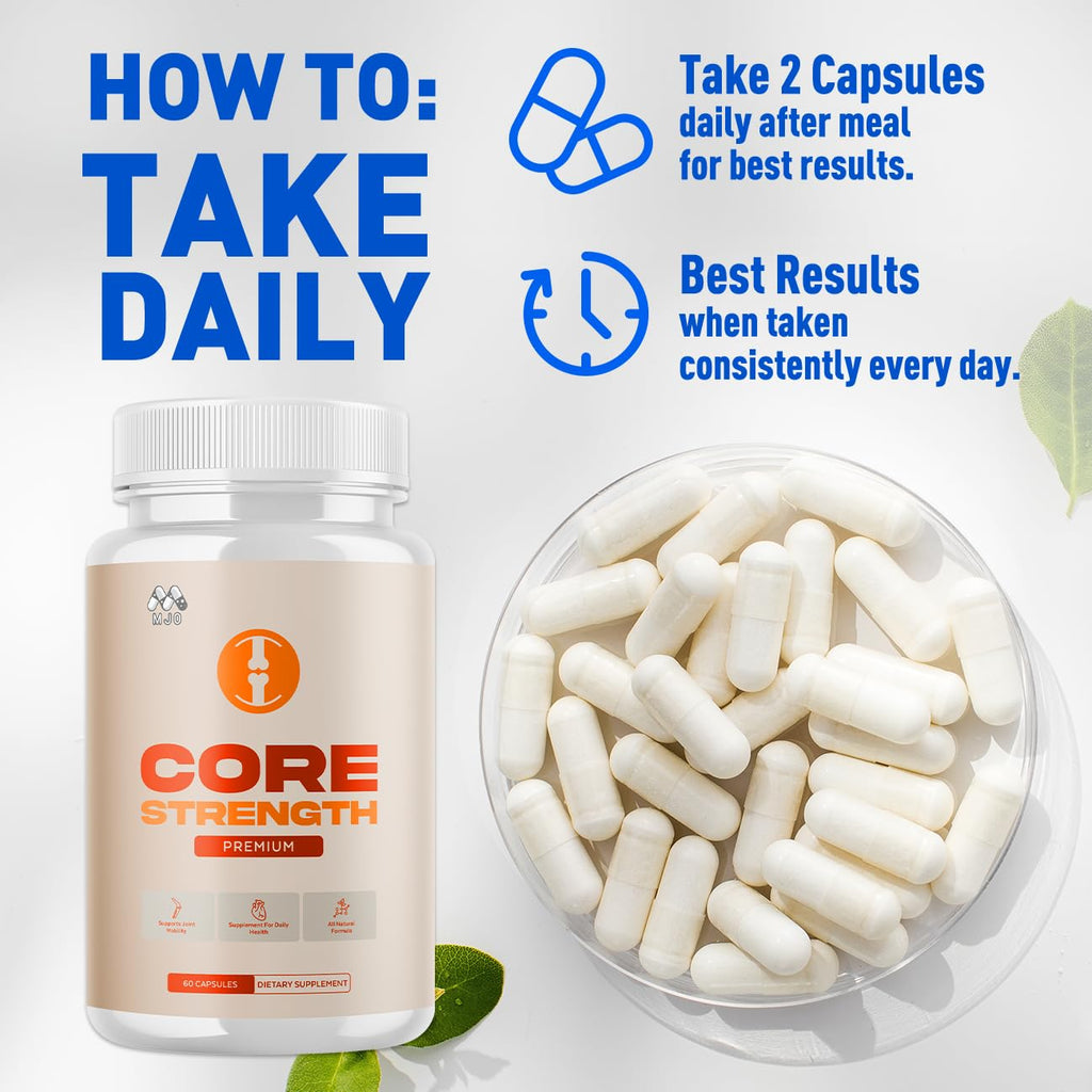 Core Strength Supplement for Joint Support, Official Core Strength Joint Pills with All Natural Ingredients, Advanced Overall Health and Wellness Support - FENGGESTORE20