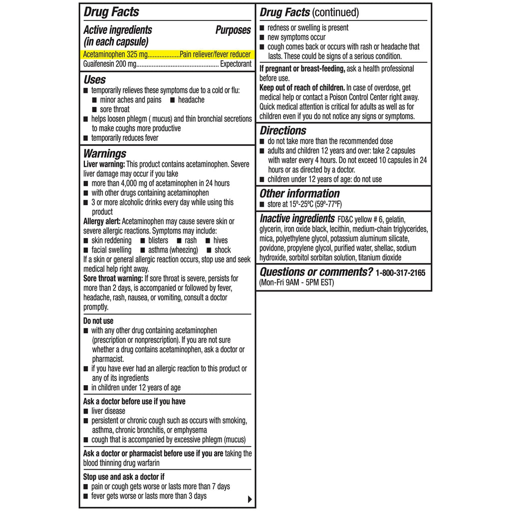 Coricidin HBP, Decongestant-Free Cold Symptom Relief for People with High Blood Pressure, Maximum Strength, Flu & Chest Congestion Liquid Gels, 24 Count - FENGGESTORE20