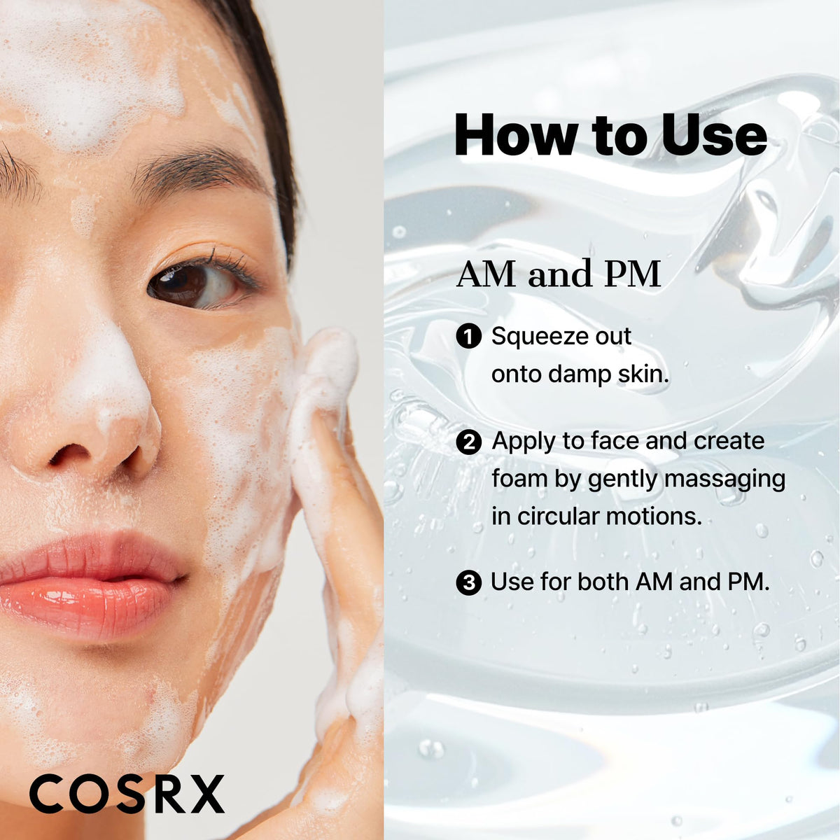 COSRX Low pH Good Morning Gel Face Cleanser, 5.07 fl oz, BHA Face Wash, Daily Mild Face Cleanser for Sensitive Skin - FENGGESTORE20