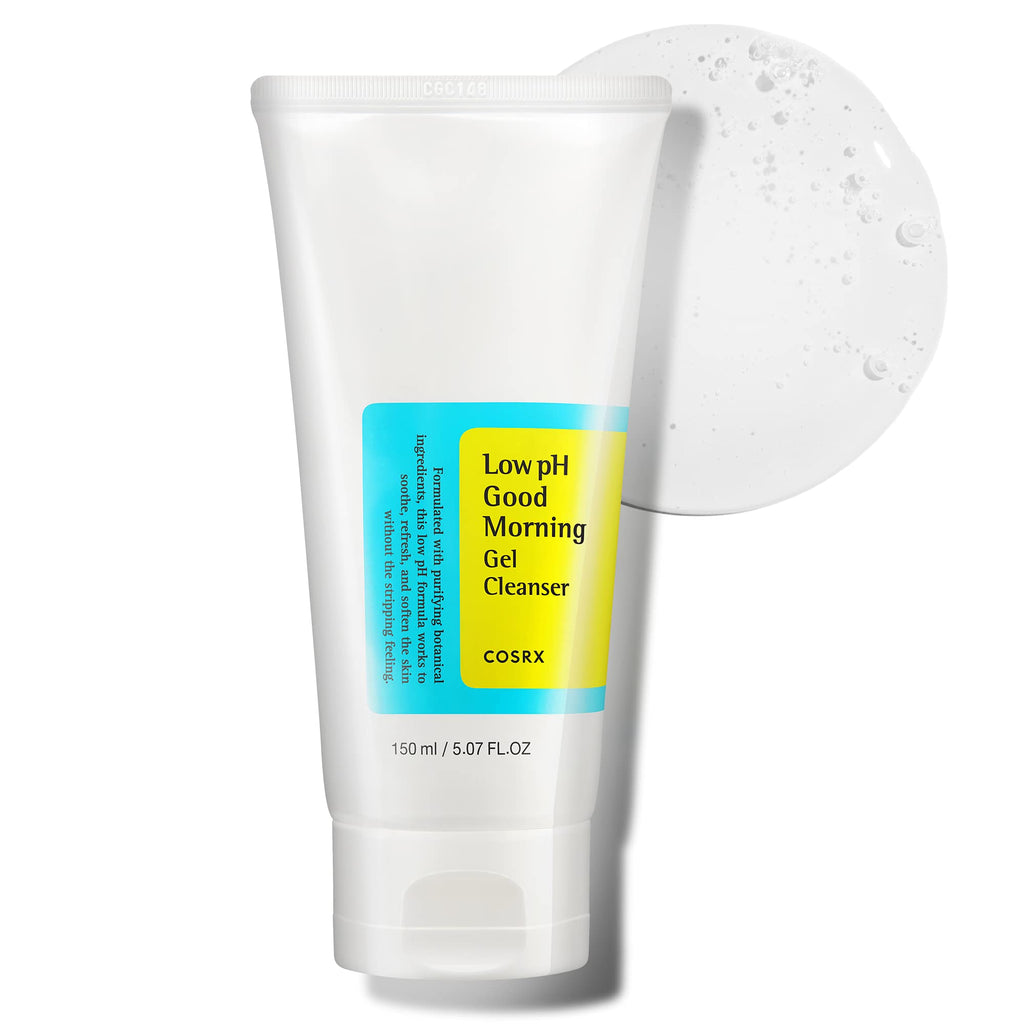 COSRX Low pH Good Morning Gel Face Cleanser, 5.07 fl oz, BHA Face Wash, Daily Mild Face Cleanser for Sensitive Skin - FENGGESTORE20