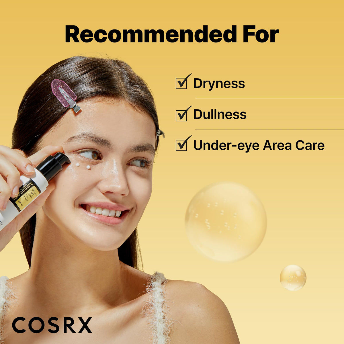 COSRX Snail Mucin Peptide Under Eye Cream, 0.84 fl oz, 73.7% Snail Mucin and Niacinamide, Eye Care - FENGGESTORE20