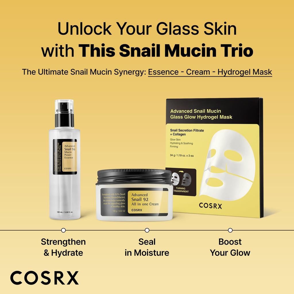 COSRX Snail Mucin Repairing Serum 100ml, Hydrating Serum for Face with Snail Secretion - FENGGESTORE20