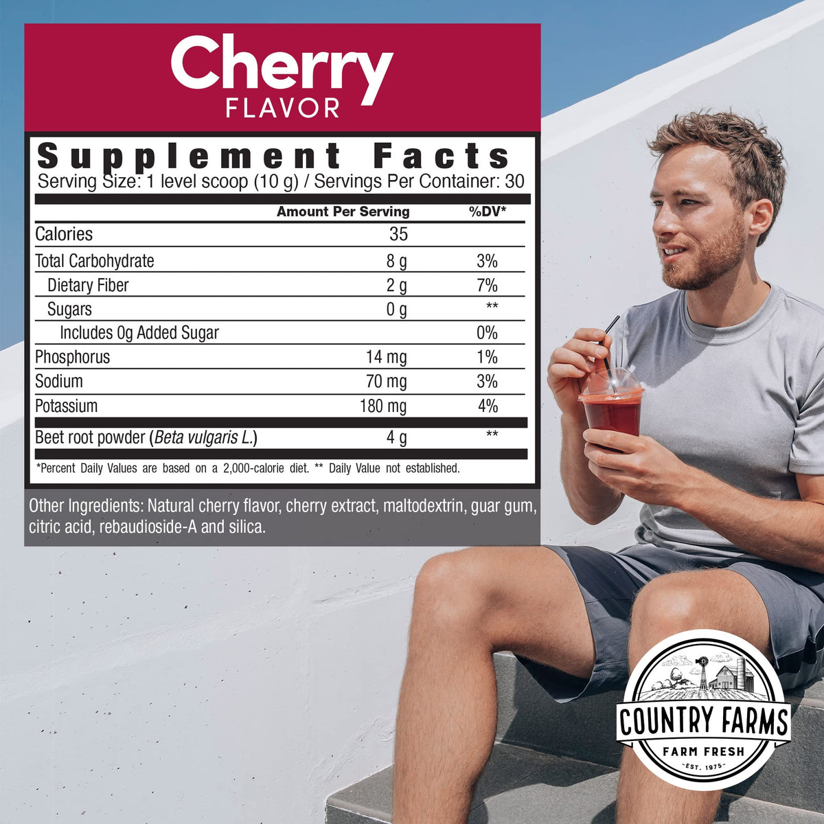 Country Farms Bountiful Beets, Wholefood Beet Extract Superfood, Helps Support Healthy Circulation and Promote Energy - FENGGESTORE20