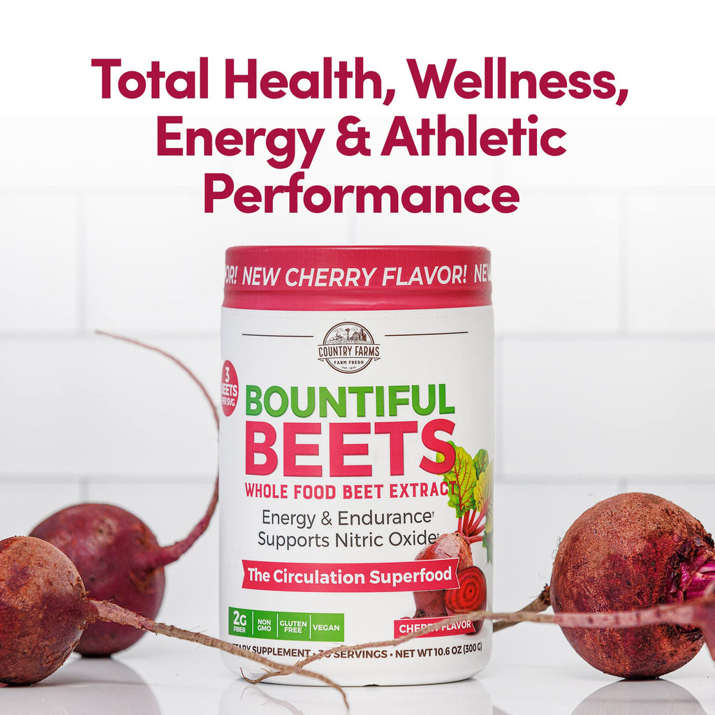 Country Farms Bountiful Beets, Wholefood Beet Extract Superfood, Helps Support Healthy Circulation and Promote Energy - FENGGESTORE20