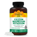 Country Life Target Mins - Calcium Magnesium Potassium Bone & Heart Health Supplement, 1000mg Calcium, 500mg Magnesium, Supports Calcium Utilization - FENGGESTORE20