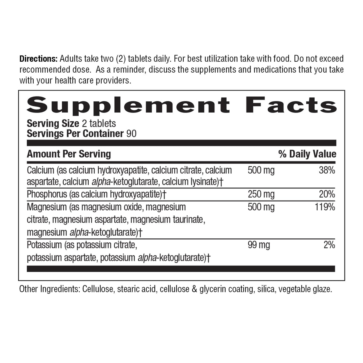 Country Life Target Mins - Calcium Magnesium Potassium Bone & Heart Health Supplement, 1000mg Calcium, 500mg Magnesium, Supports Calcium Utilization - FENGGESTORE20