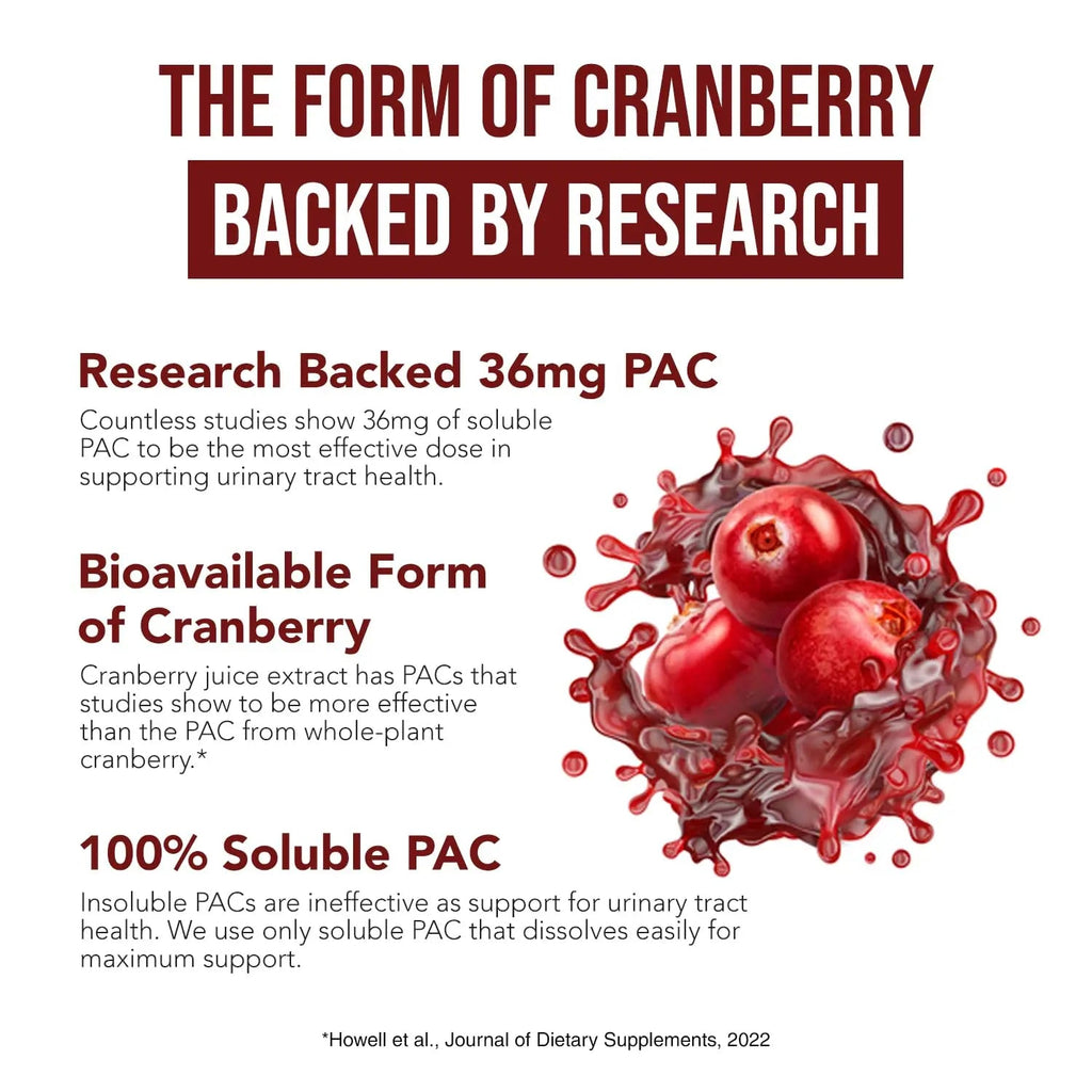 CranEaze®: Cranberry Juice Extract Plus D-Mannose – 36 mg PAC, 100% Soluble PAC - Supports Urinary Tract Health – Most Effective Cranberry Pills for Women, UTI Cranberry Supplement - 60 Capsules - FENGGESTORE20