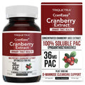 CranEaze®: Cranberry Juice Extract Plus D-Mannose – 36 mg PAC, 100% Soluble PAC - Supports Urinary Tract Health – Most Effective Cranberry Pills for Women, UTI Cranberry Supplement - 60 Capsules - FENGGESTORE20
