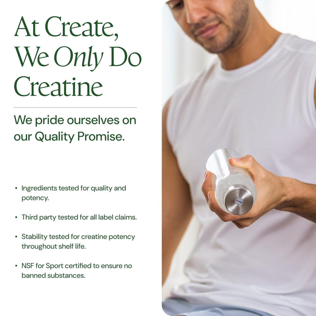 Create Creatine Monohydrate Powder - Creatine Travel Packets, Made with Creapure, 3rd Party Tested & NSF Certified for Sport, 30 Stick Packs, Unflavored - FENGGESTORE20