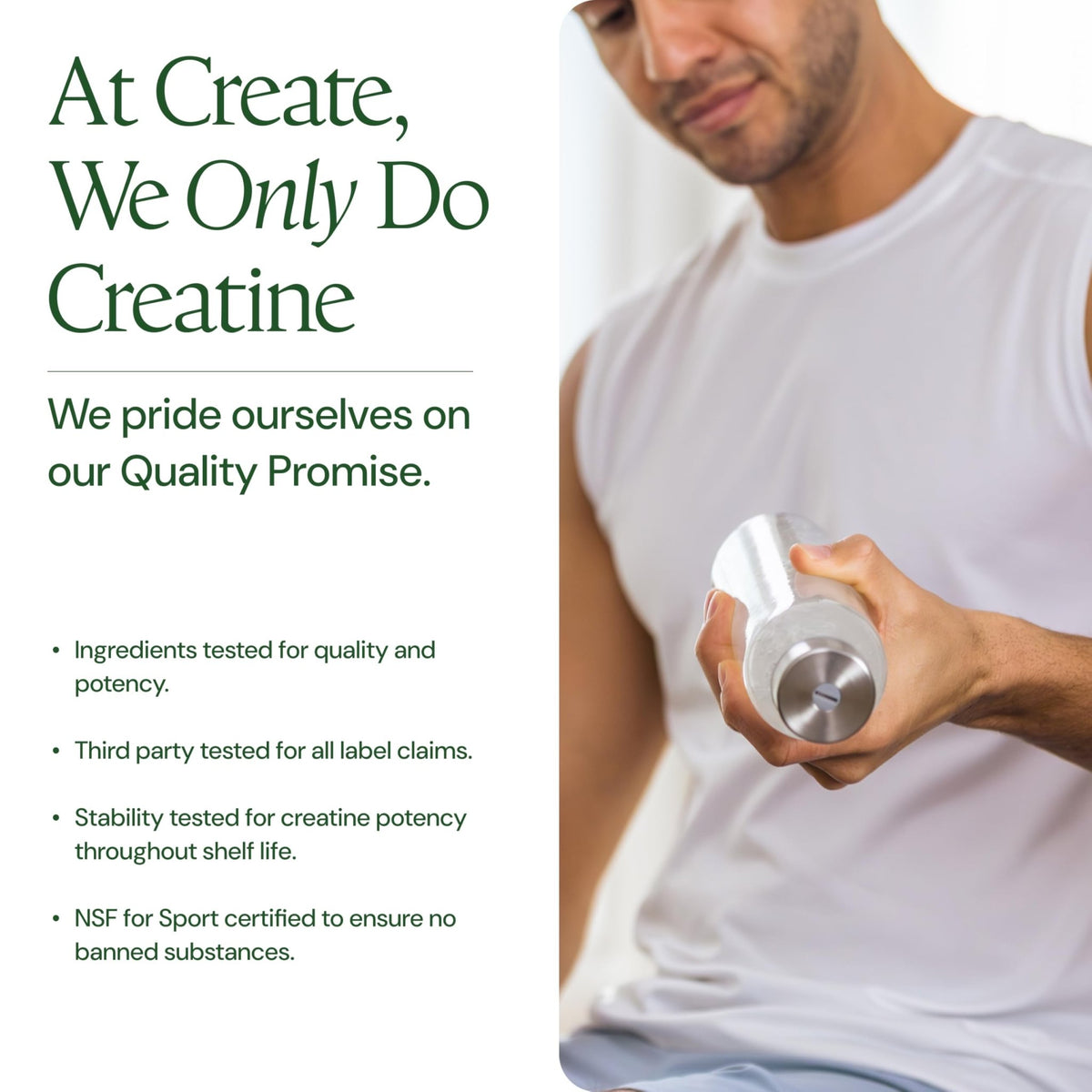 Create Creatine Monohydrate Powder - Creatine Travel Packets, Made with Creapure, 3rd Party Tested & NSF Certified for Sport, 30 Stick Packs, Unflavored - FENGGESTORE20