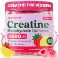 Creatine for Women, Creatine Monohydrate Gummies with Collagen, Vitamin D3 & Calcium for Muscles, Booty & Energy, Flavored Sugar Free Creatine Gummies Post - FENGGESTORE20