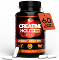 Creatine HCL Capsules with HMB - Workout Supplement for Men & Women, Muscle Builder, Endurance, Strength, Superior to Monohydrate: Instantized for Max Absorption, No Load - FENGGESTORE20