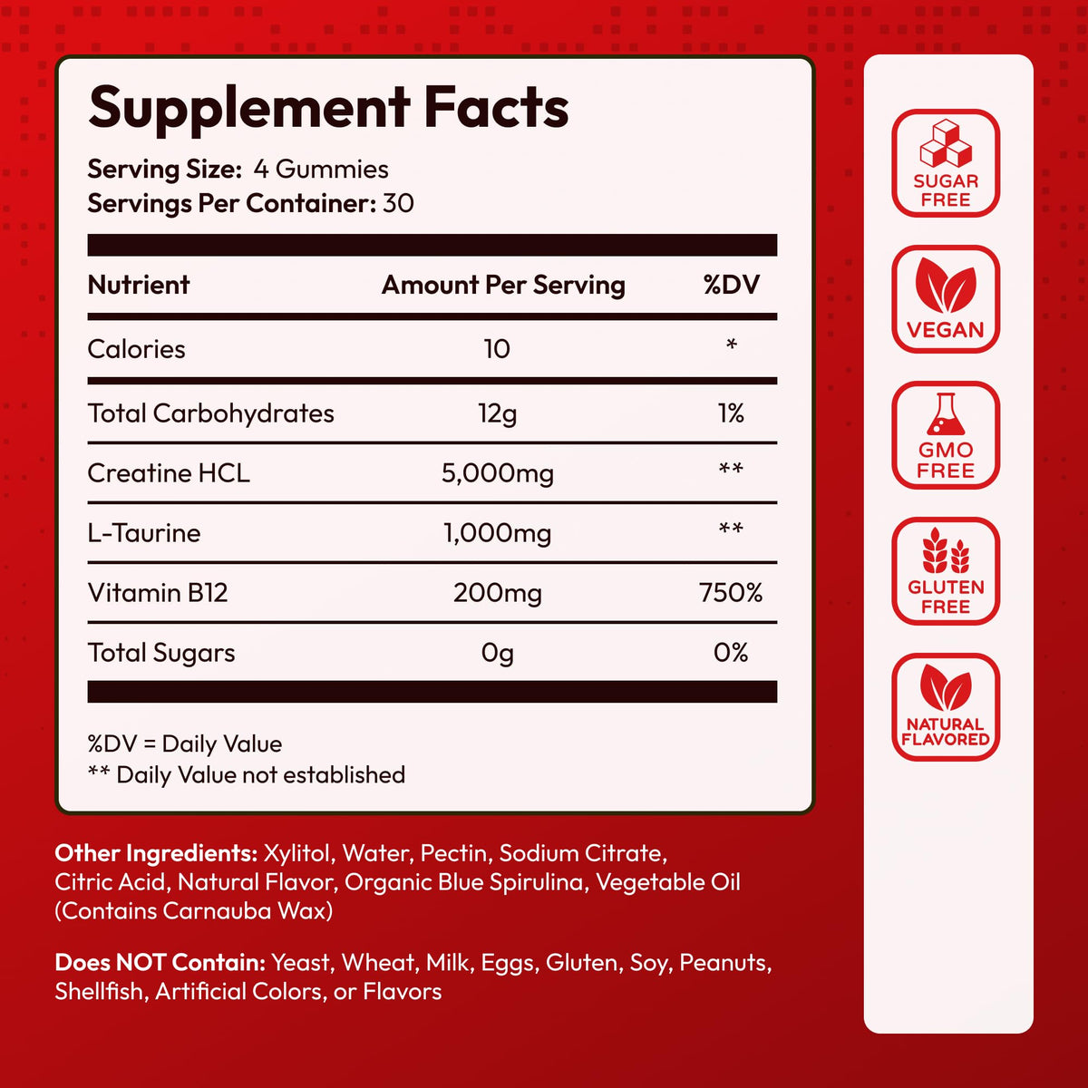 Creatine HCL for Adults 120 Gummies 6200mg - HCL Creatine Advanced Complex with L-Taurine + Vitamin B12 for Men & Women Muscle Strength & Builder, Energy Boost, - FENGGESTORE20