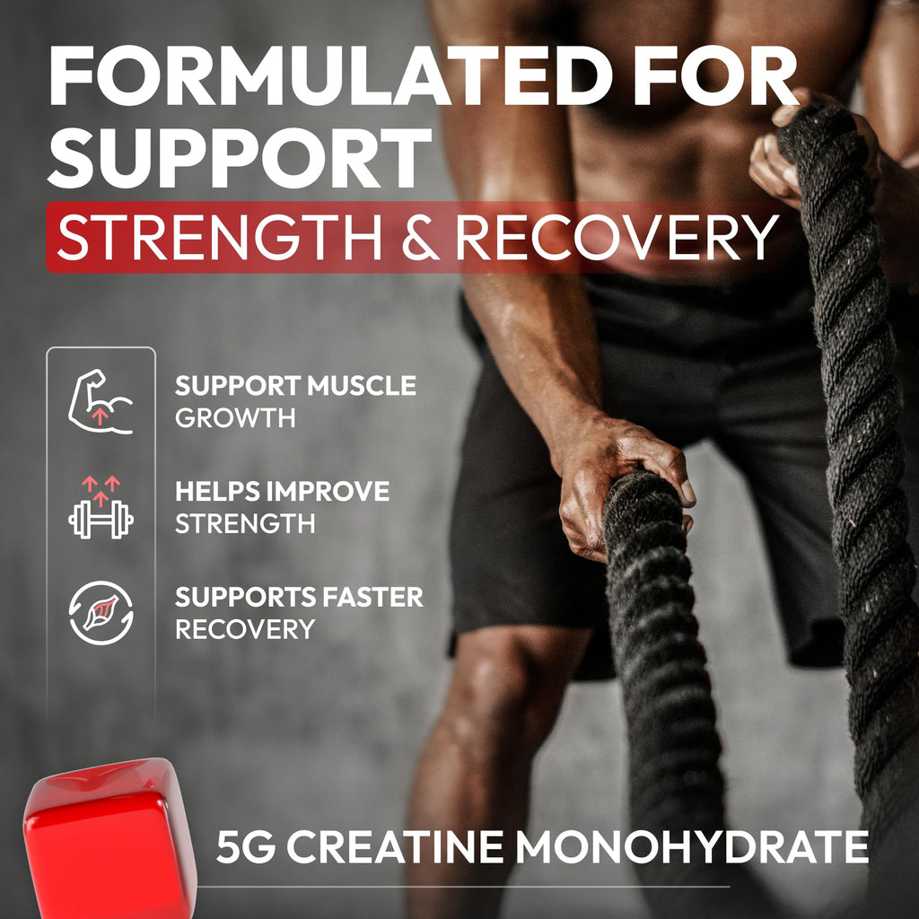 Creatine HCL for Adults 120 Gummies 6200mg - HCL Creatine Advanced Complex with L-Taurine + Vitamin B12 for Men & Women Muscle Strength & Builder, Energy Boost, - FENGGESTORE20
