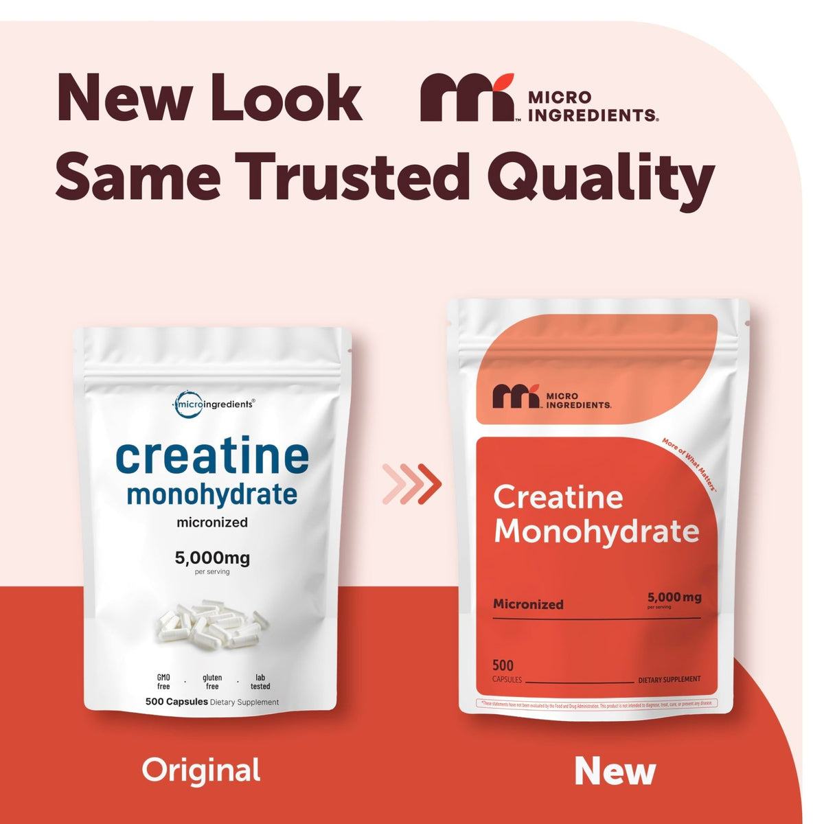 Creatine Monohydrate 5,000mg, 500 Capsules | Pure Creatine Pills – Micronized + Unflavored Powder Source, Easy Absorption | Keto, Non-GMO - FENGGESTORE20