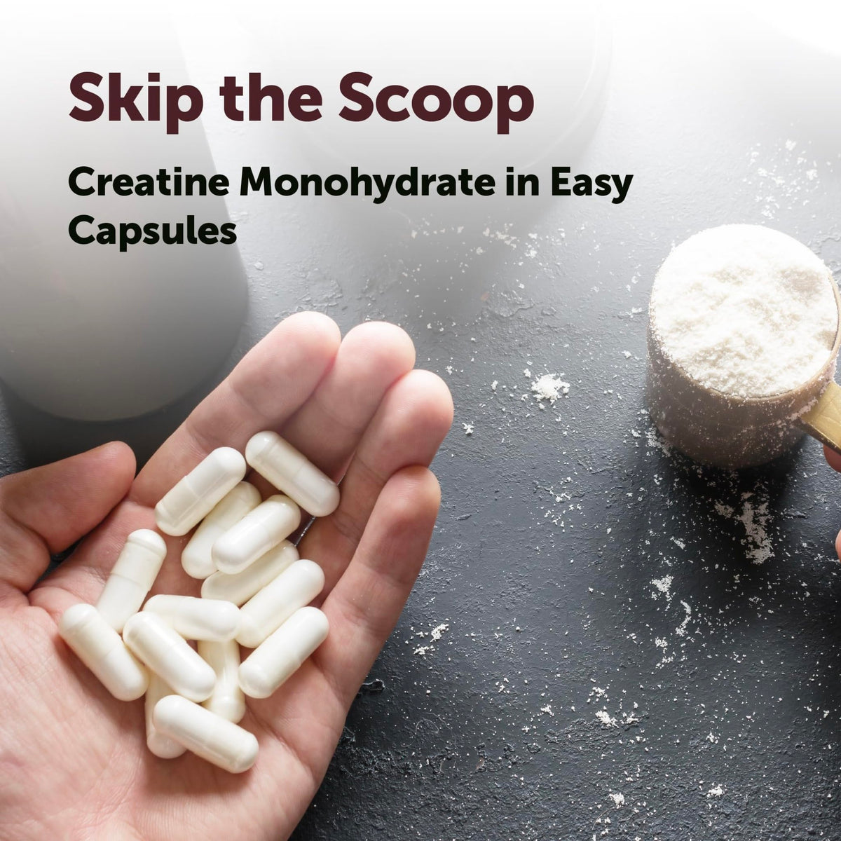 Creatine Monohydrate 5,000mg, 500 Capsules | Pure Creatine Pills – Micronized + Unflavored Powder Source, Easy Absorption | Keto, Non-GMO - FENGGESTORE20