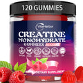 Creatine Monohydrate Gummies 5000mg for Men & Women, Organic Pure Creatine Gummies | Sugar Free,Vegan, Non-GMO,Raspberry Flavor, 120 Count - FENGGESTORE20