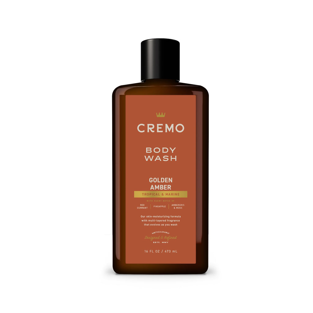 Cremo Body Wash for Men, Rich-Lathering Golden Amber, 16 Fl Oz - FENGGESTORE20
