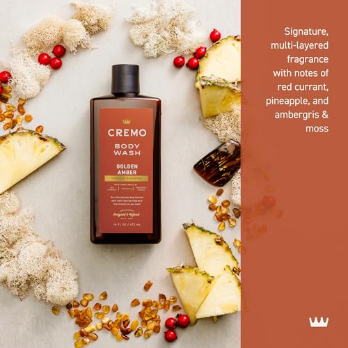 Cremo Body Wash for Men, Rich-Lathering Golden Amber, 16 Fl Oz - FENGGESTORE20